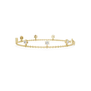 Luminary Round Brilliant Floating Station Chain Bracelet - Image 3