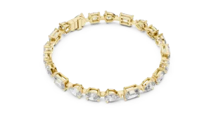 Luminary Mixed-Cut Architectural Statement Tennis Bracelet
