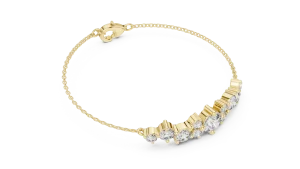 Luminary Round Brilliant Statement Chain Bracelet