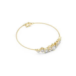 Luminary Round Brilliant Cluster Statement Bracelet
