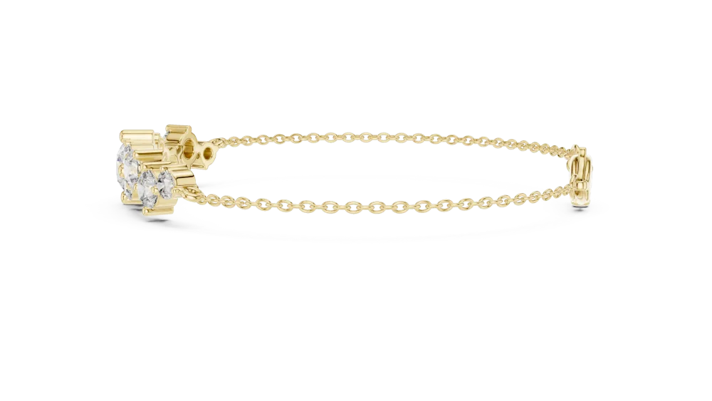 Luminary Round Brilliant Statement Chain Bracelet - Image 3