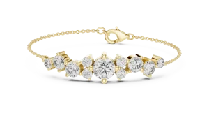 Luminary Round Brilliant Statement Chain Bracelet - Image 2
