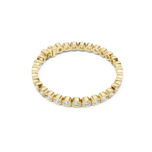 Infinite Silhouette Round Bezel-Set Tennis Bracelet