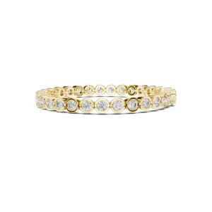 Infinite Silhouette Round Bezel-Set Tennis Bracelet - Image 3