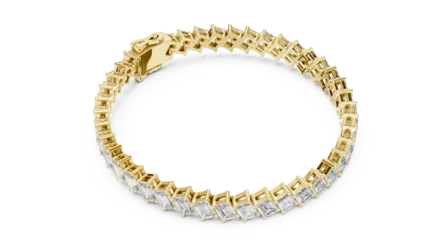 Ethereal Emerald Cut Radiant Linear Tennis Bracelet