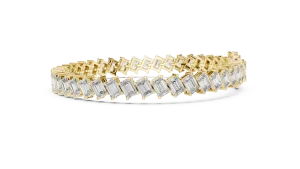 Ethereal Emerald Cut Radiant Linear Tennis Bracelet - Image 3