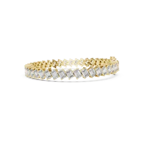 Infinite Symmetry Emerald Cut Statement Tennis Bracelet - Image 3