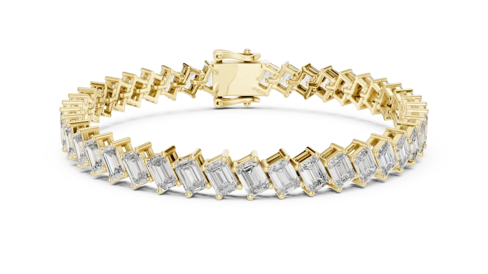 Ethereal Emerald Cut Radiant Linear Tennis Bracelet - Image 2