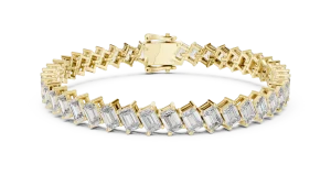 Ethereal Emerald Cut Radiant Linear Tennis Bracelet - Image 2