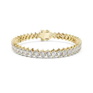 Infinite Symmetry Emerald Cut Statement Tennis Bracelet - Image 2