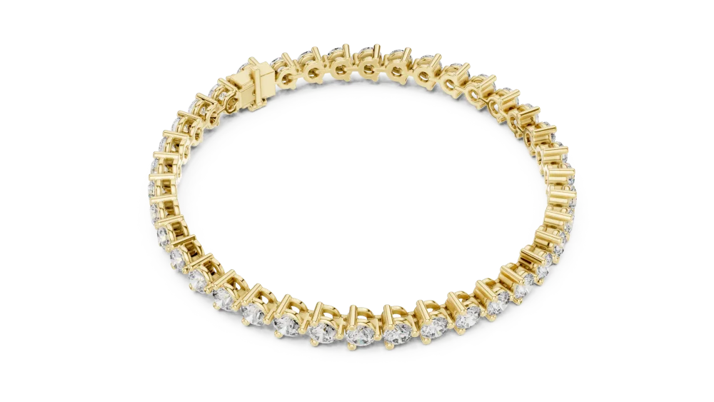Discover the radiant brilliance of our Infinite Luminary Tennis Bracelet, featuring meticulously set DIAMEUR lab-grown diamonds. Shop the glow now.