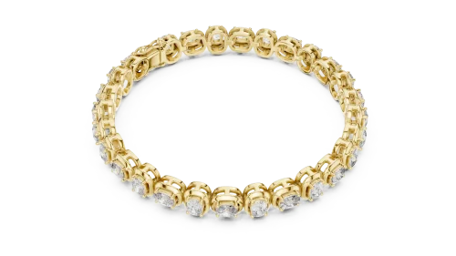 Ethereal Cushion Cut Bezel-Set Statement Tennis Bracelet