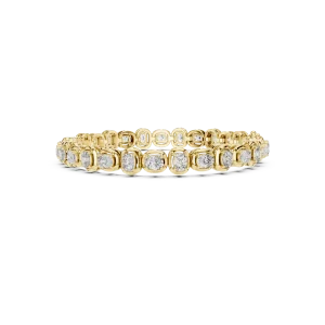Ethereal Cushion Cut Bezel-Set Tennis Bracelet - Image 3