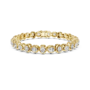 Ethereal Cushion Cut Bezel-Set Tennis Bracelet - Image 2