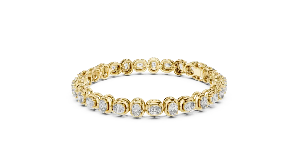 Infinite Cushion Cut Bezel-Set Statement Tennis Bracelet - Image 3