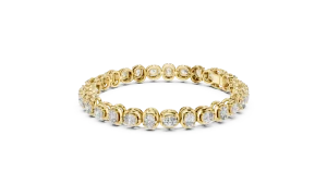 Infinite Cushion Cut Bezel-Set Statement Tennis Bracelet - Image 3