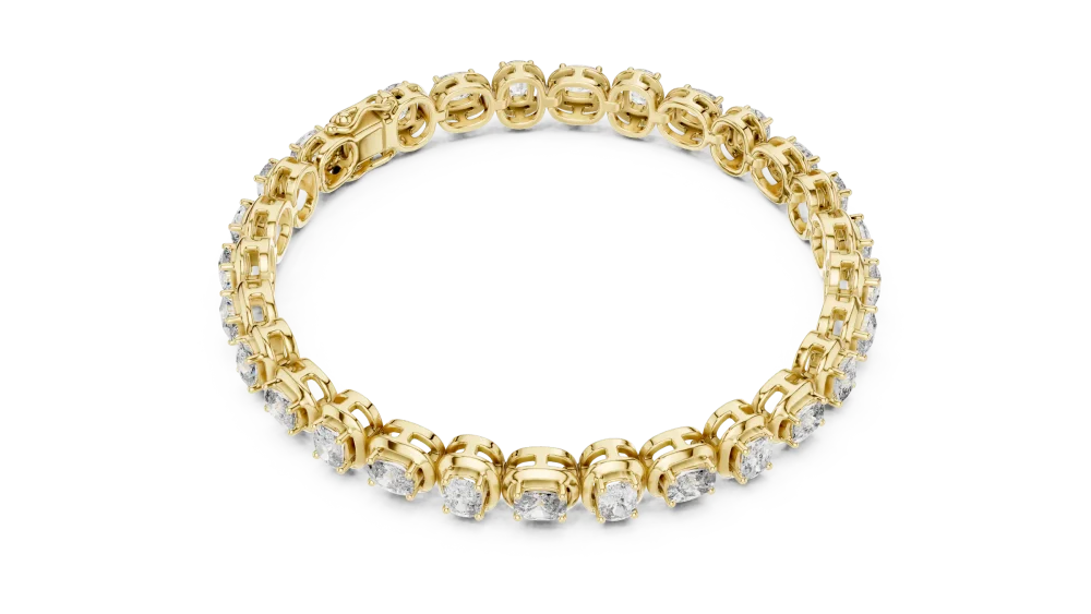 Infinite Cushion Cut Bezel-Set Statement Tennis Bracelet - Image 2