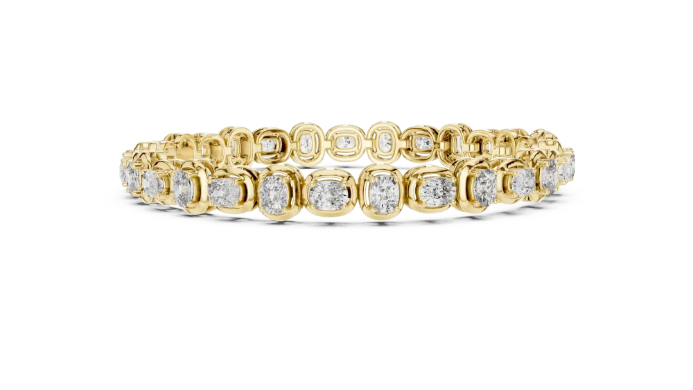 Infinite Cushion Cut Bezel-Set Statement Tennis Bracelet - Image 4