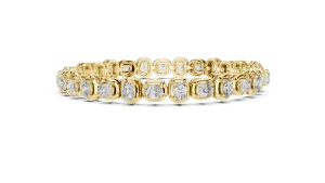 Infinite Cushion Cut Bezel-Set Statement Tennis Bracelet - Image 4