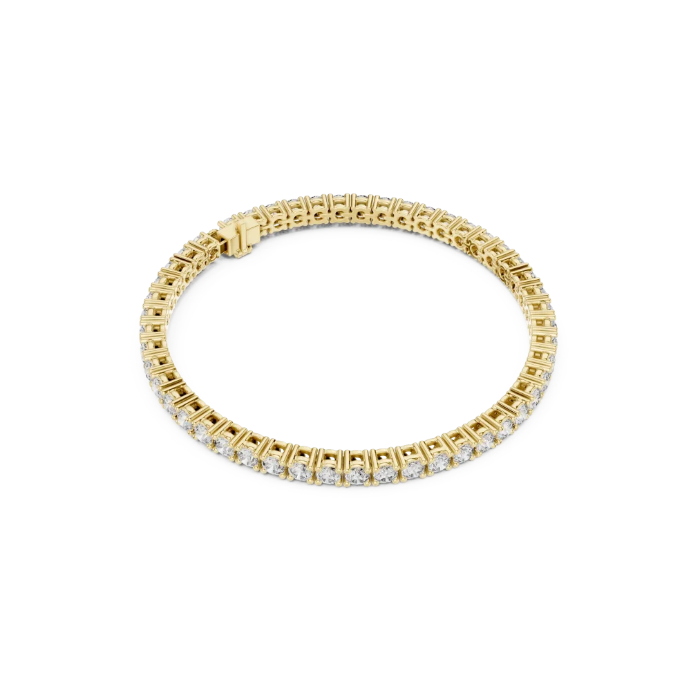 Discover the radiant brilliance of our Infinite Luminary Tennis Bracelet. Featuring premium DIAMEUR lab-grown diamonds, shop this modern classic.