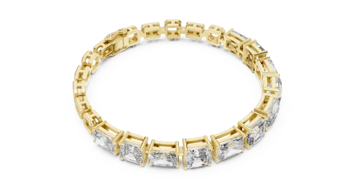 Symmetry Radiant and Emerald Cut Statement Tennis Bracelet