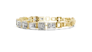 Symmetry Radiant and Emerald Cut Statement Tennis Bracelet - Image 3