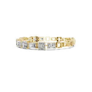 Infinite Radiant and Emerald Geometric Statement Bracelet - Image 3