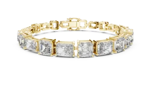 Symmetry Radiant and Emerald Cut Statement Tennis Bracelet - Image 2