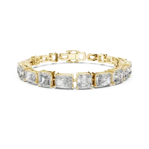 Infinite Radiant and Emerald Geometric Statement Bracelet - Image 2