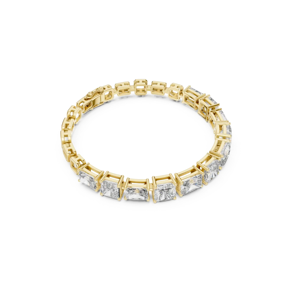 Adorn your wrist with the unmatched brilliance of this DIAMEUR diamond tennis bracelet. Experience sustainable luxury. Shop this modern classic today.