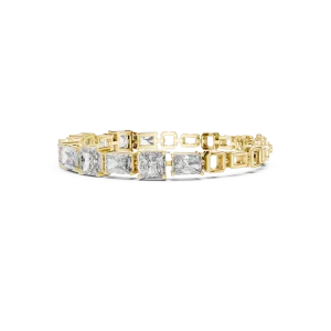 Ethereal Radiant and Emerald Cut Statement Tennis Bracelet - Image 3