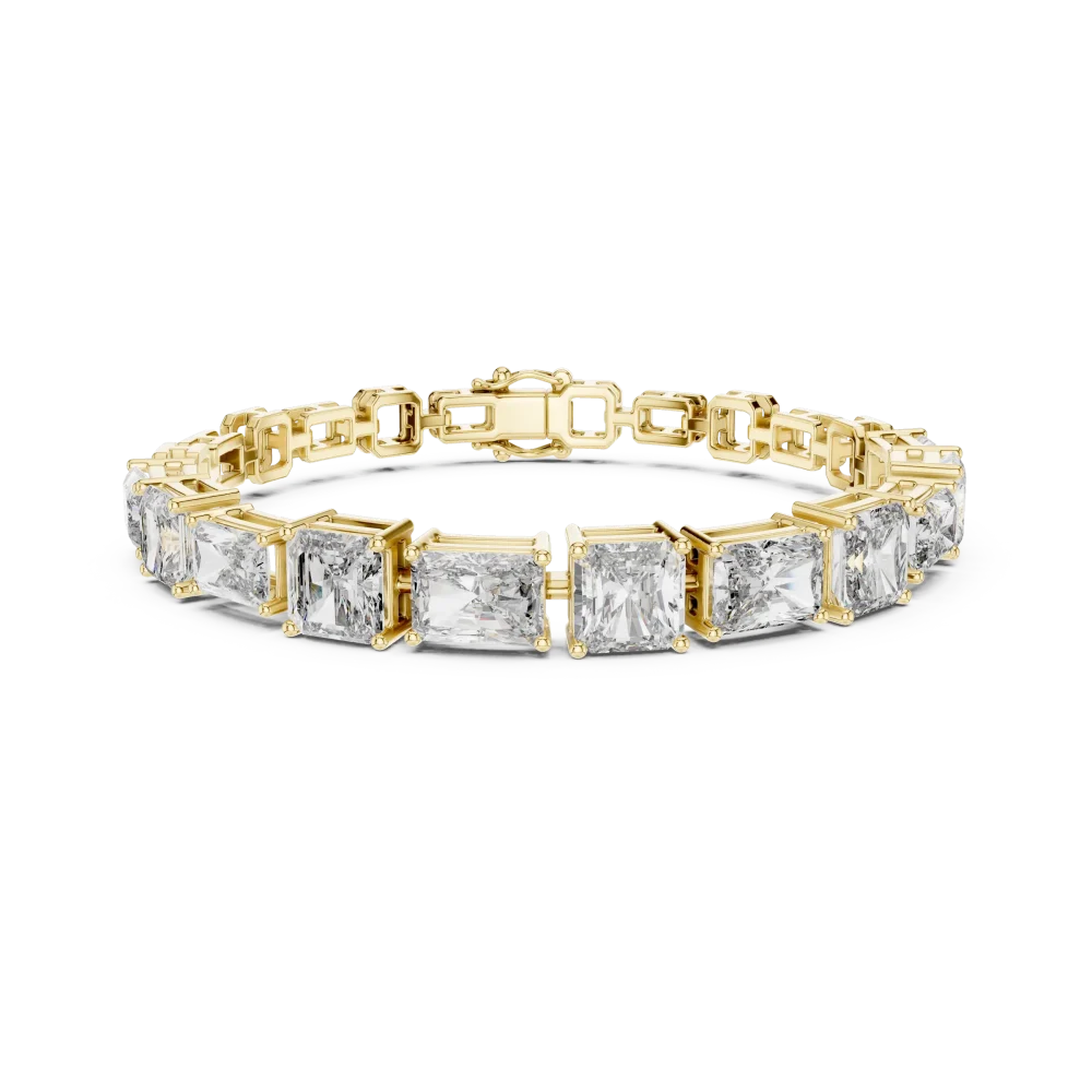 Ethereal Radiant and Emerald Cut Statement Tennis Bracelet - Image 2