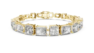Infinite Radiant and Emerald Geometric Statement Tennis Bracelet