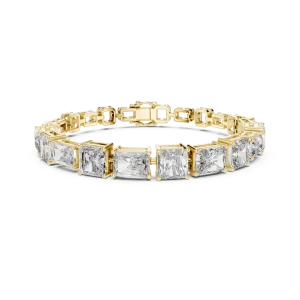 Ethereal Radiant and Emerald Cut Statement Tennis Bracelet - Image 2
