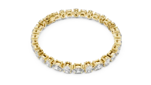Ethereal Oval Cut Statement Tennis Bracelet