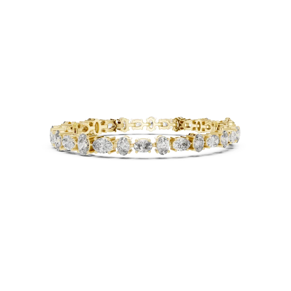 Ethereal Oval Cut Luminary Statement Tennis Bracelet - Image 3