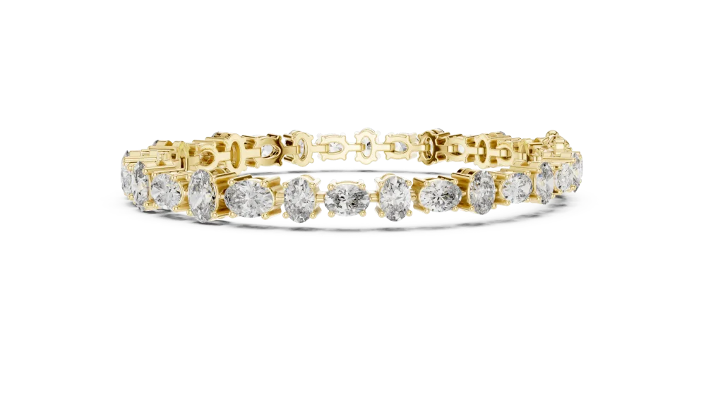 Ethereal Oval Cut Statement Tennis Bracelet - Image 3