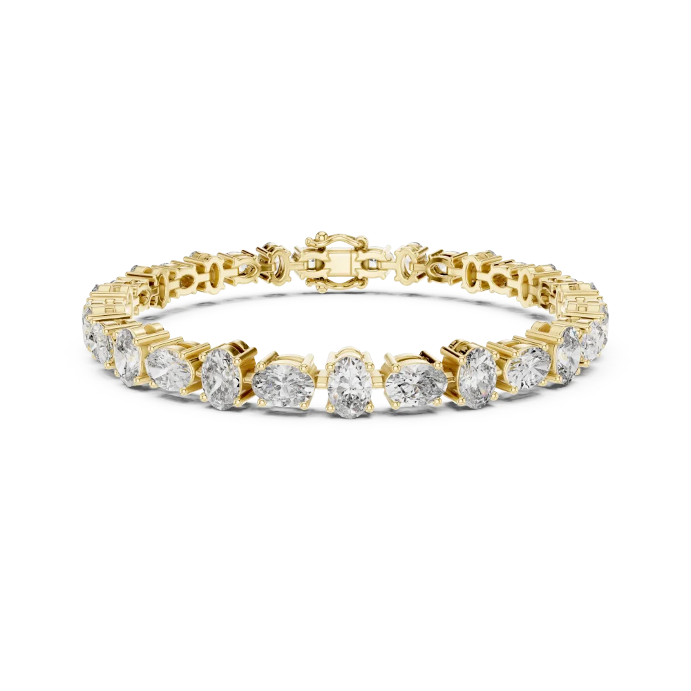Ethereal Oval Cut Luminary Statement Tennis Bracelet - Image 2