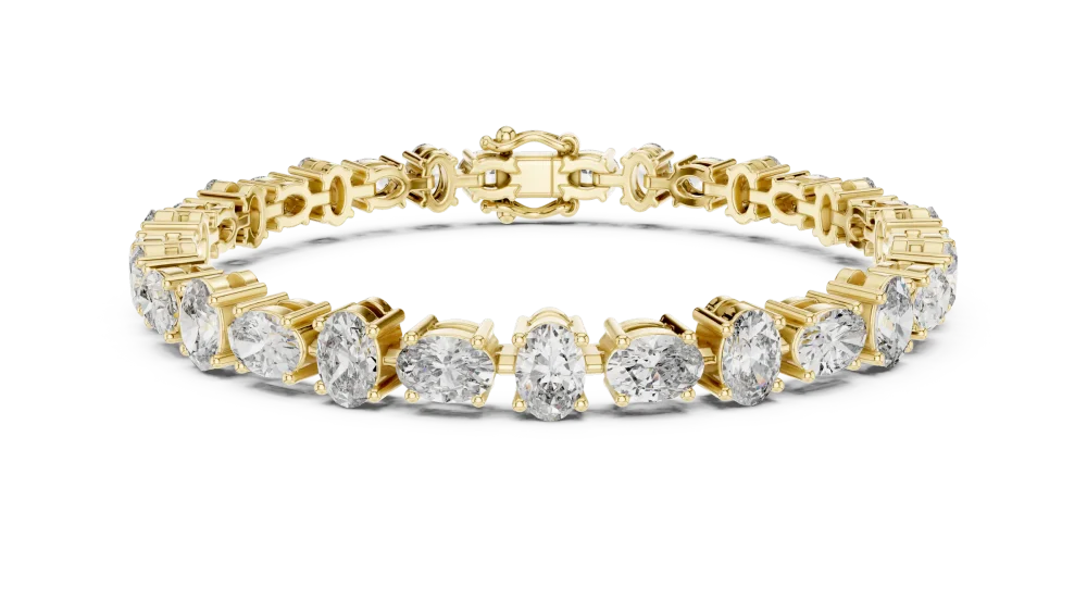 Ethereal Oval Cut Statement Tennis Bracelet - Image 2