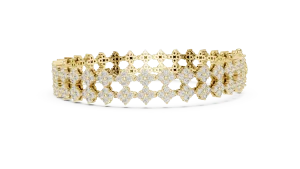 Luminary Round Brilliant Geometric Statement Tennis Bracelet - Image 3