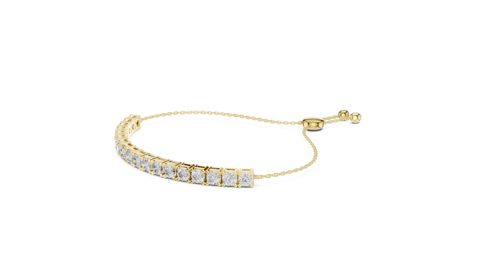 Luminary Round Brilliant Pavé-Set Tennis Bracelet - Image 3
