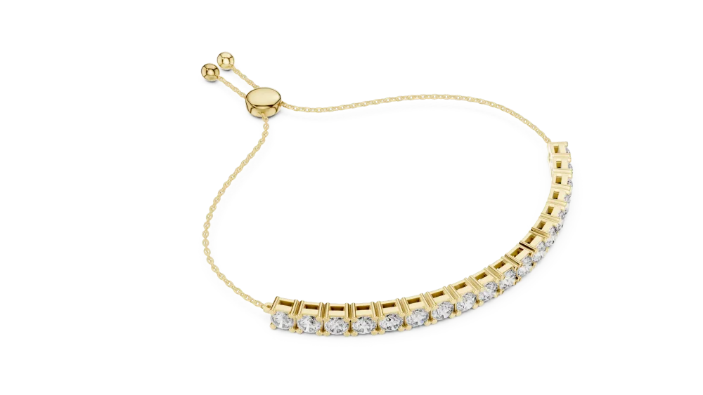 Luminary Round Brilliant Pavé-Set Tennis Bracelet - Image 2
