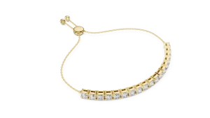 Luminary Round Brilliant Pavé-Set Tennis Bracelet - Image 2