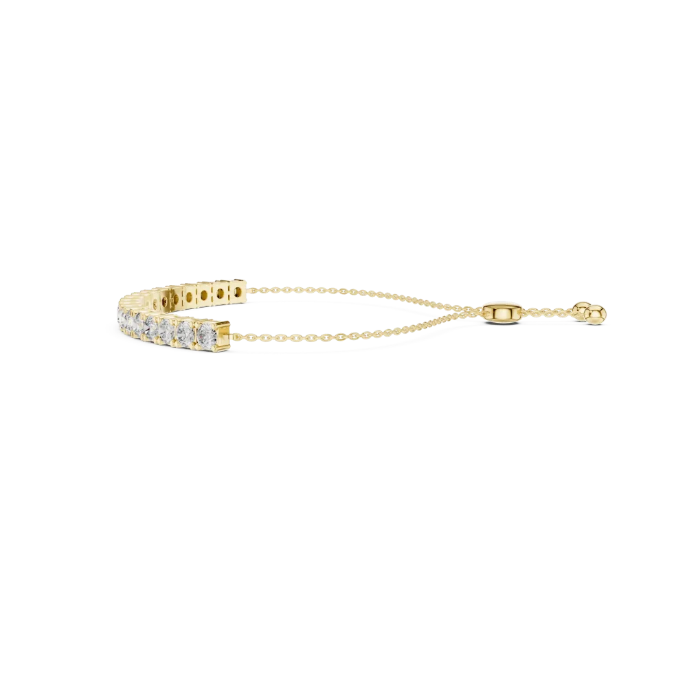 Luminary Round Brilliant Pavé-Set Tennis Bracelet - Image 3