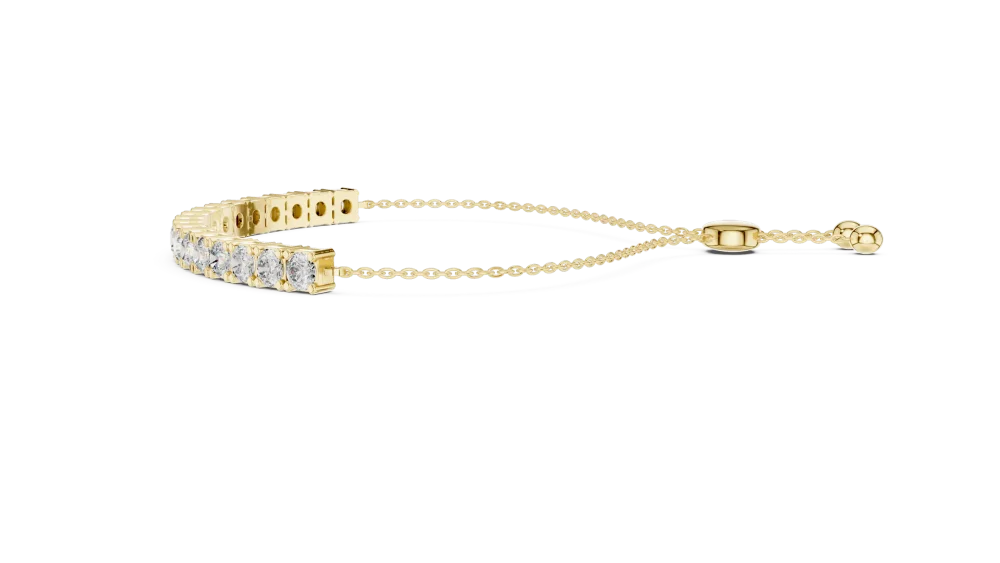 Luminary Round Brilliant Pavé-Set Tennis Bracelet - Image 4
