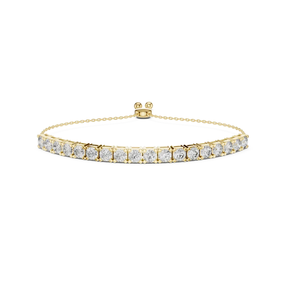 Luminary Round Brilliant Pavé-Set Tennis Bracelet - Image 2