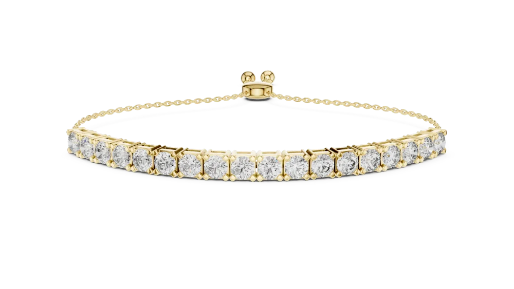 Discover the radiant sparkle of this hand-finished tennis bracelet, featuring premium DIAMEUR diamonds. Elevate your style and shop this essential today.