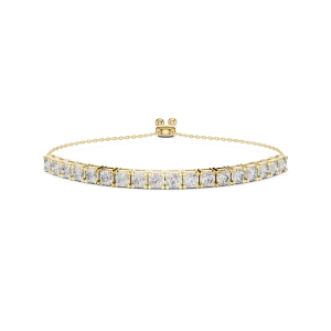 Luminary Round Brilliant Pavé-Set Tennis Bracelet - Image 2