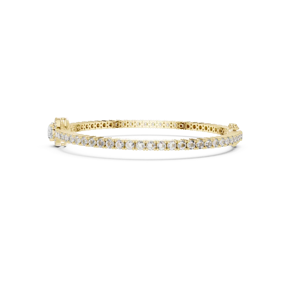 Luminary Oval Halo and Round Brilliant Tennis Bracelet - Image 3