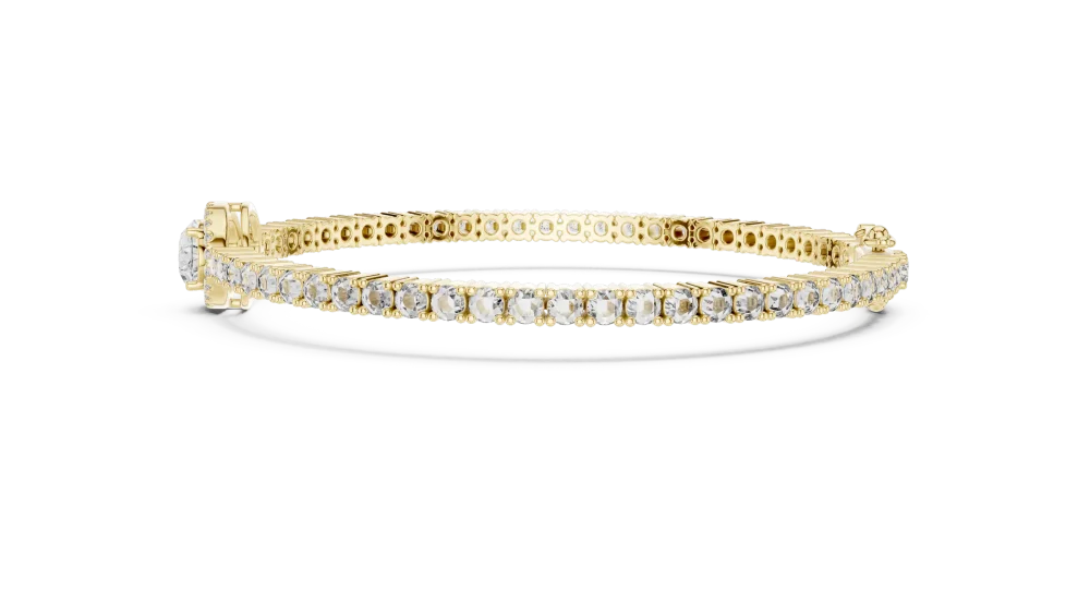 Ethereal Oval Luminary Halo Tennis Bracelet - Image 4